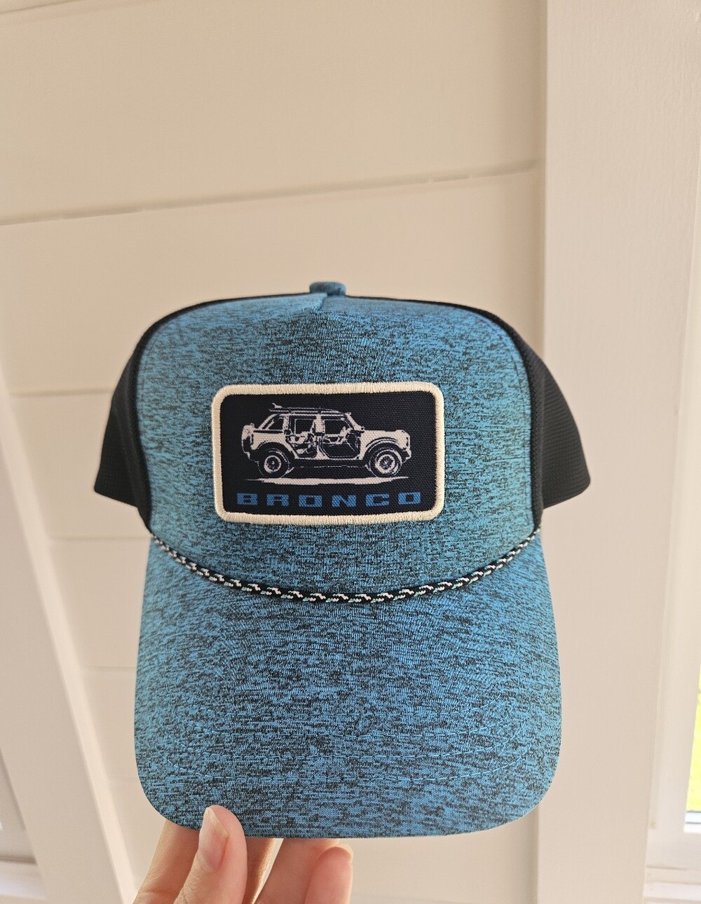 NWT Ford Bronco Patch Trucker Hat in Teal and Black